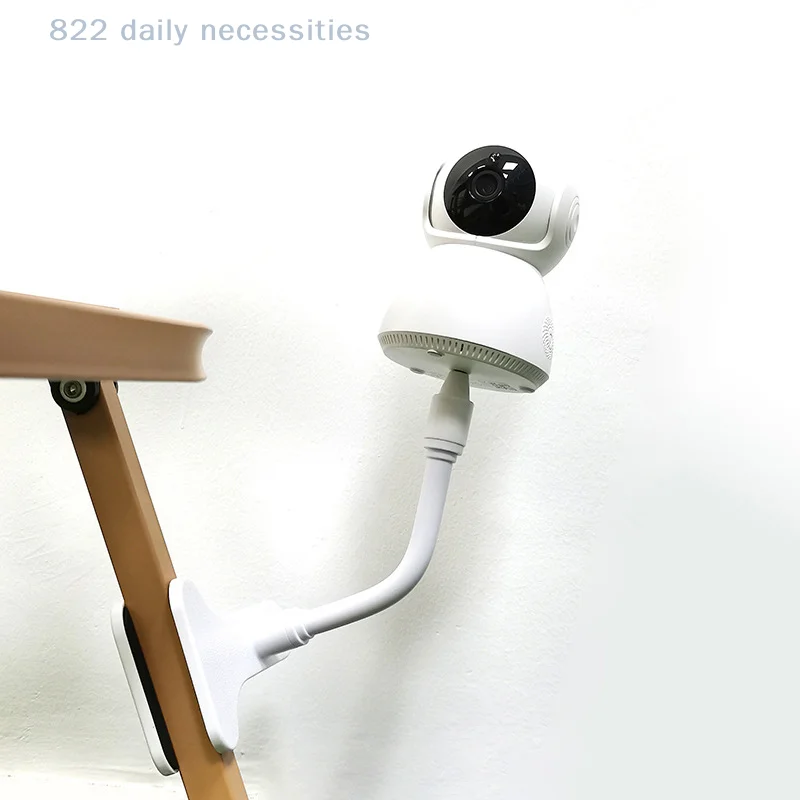 No Punching Portable Clip Mount Webcam Stand For Baby Monitor Camera Holder Home Flexible Twist Mounting Kit Attaches To Crib