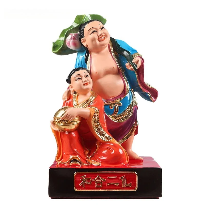 1PCS 12 inch resin Buddha statue handicraft home offering figure feng shui ornaments home decoration accessories