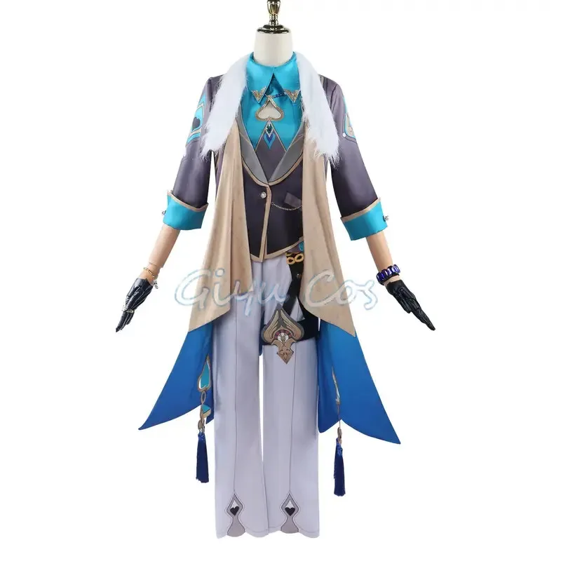 Aventurine Cosplay Costume Honkai Star Rail Carnival Uniform Wig Anime Halloween Costumes Men Game Character Outfits