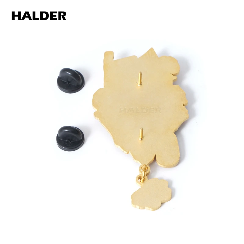 HALDER Super Floating City Guangzhou Chongqing Chongqing Topographical Enamel Brooch Lapel Pin backpack Costume Canvas Bag Badge