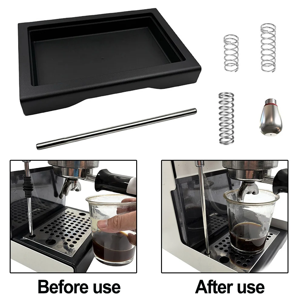 1Pcs Low Drip Tray For Gaggia Classic Pro Include 6Bar / 9Bar / 12Bar OPV Coffee Machine Low Waste Water Box Accessories