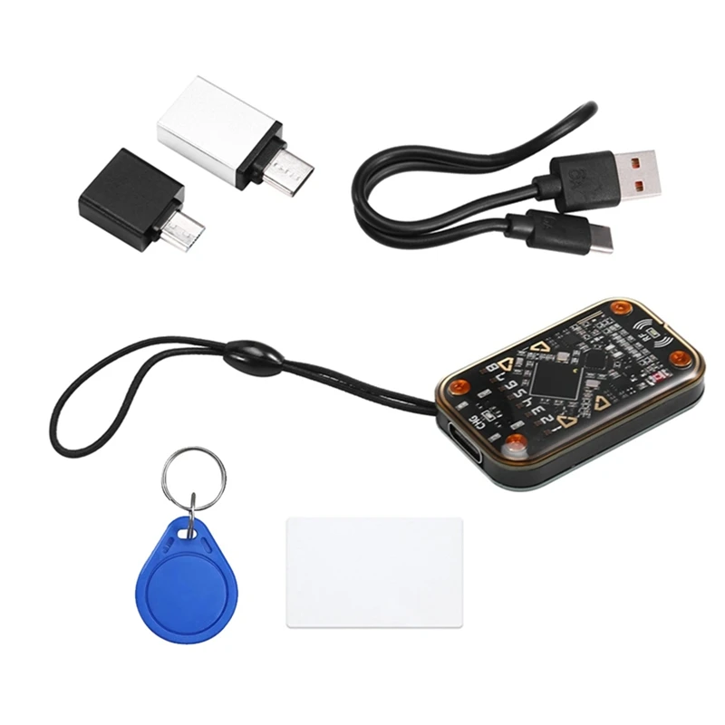 RFID Smart Chip Reader+CUID Card&Keychain Smartcard Emulator RFID Emulator Read Writer Em125khz IC 13.56Mhz Badge Decode