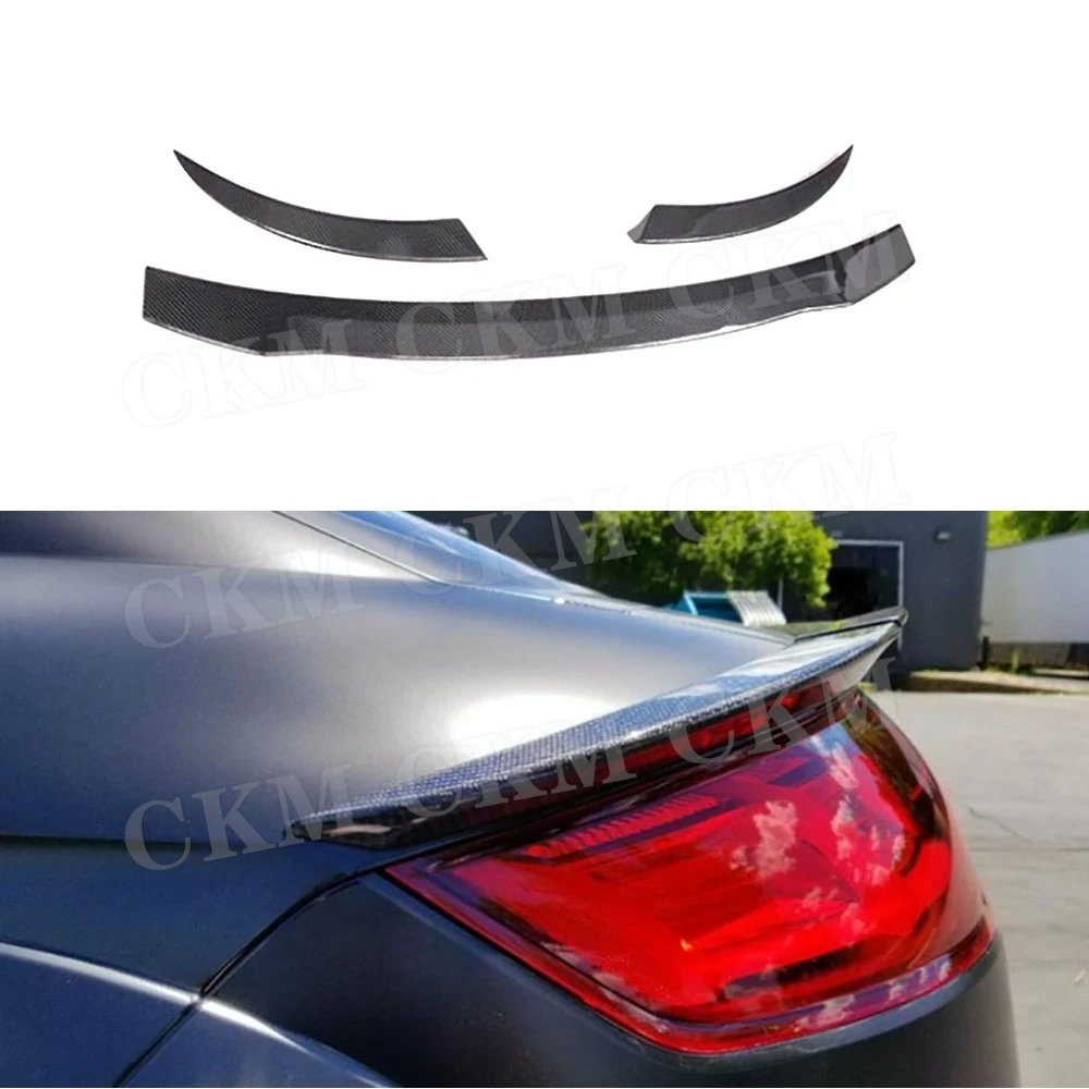 for Audi TT TTS TTRS MK3 Coupe 2015 2016 2017 Carbon Fiber Rear Boot Spoiler Trunk Wing FRP Rear Spoiler Body Kits Accessories