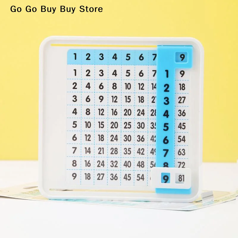 【S】Multiplication Quick Search Card Math Enlightenment Multiplication Table Portable Cartoon Fun Quick Search Multiplication