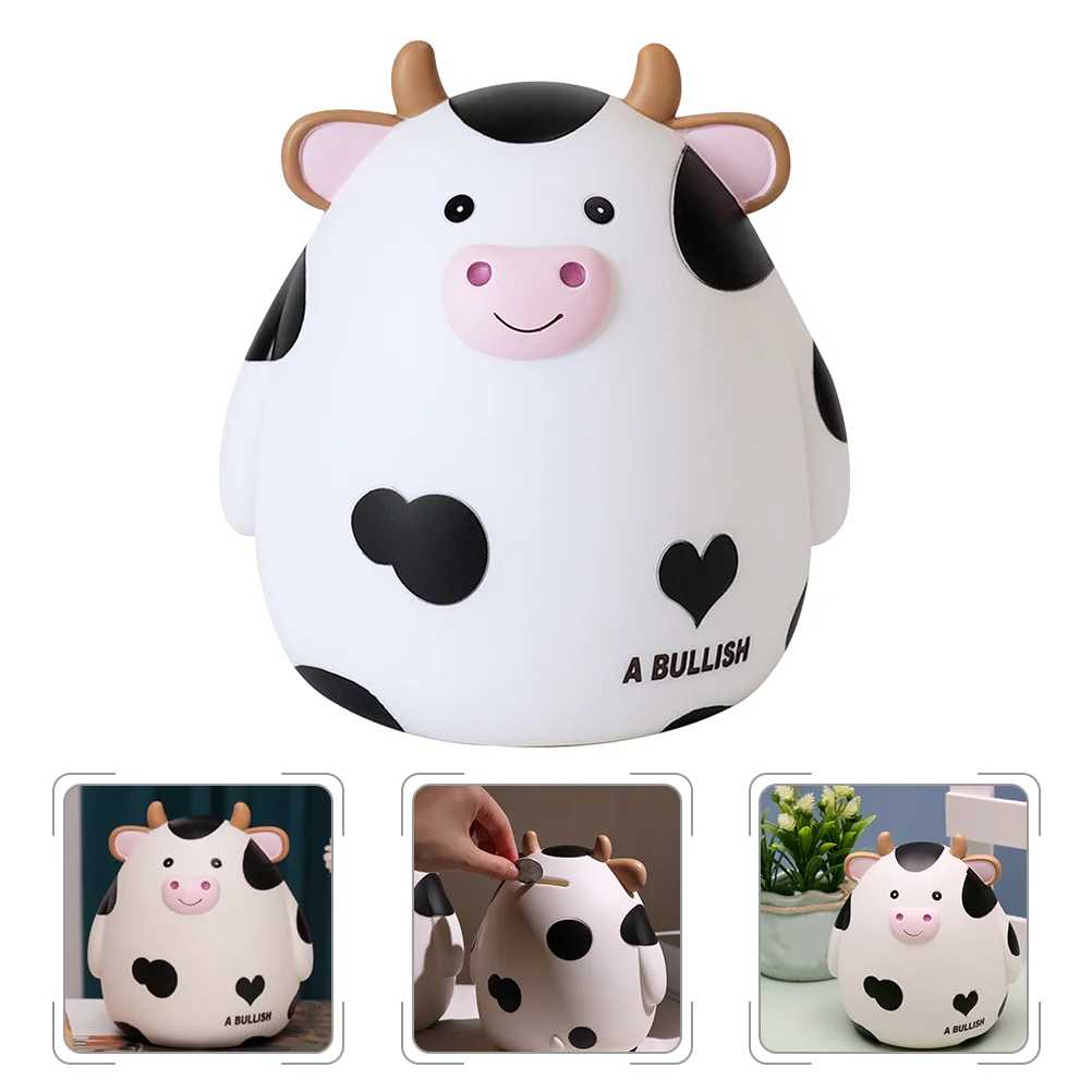 Juguetes Adultos Cartoon Piggy Bank Desktop Coin Adorable Cow Child Banks for Adults