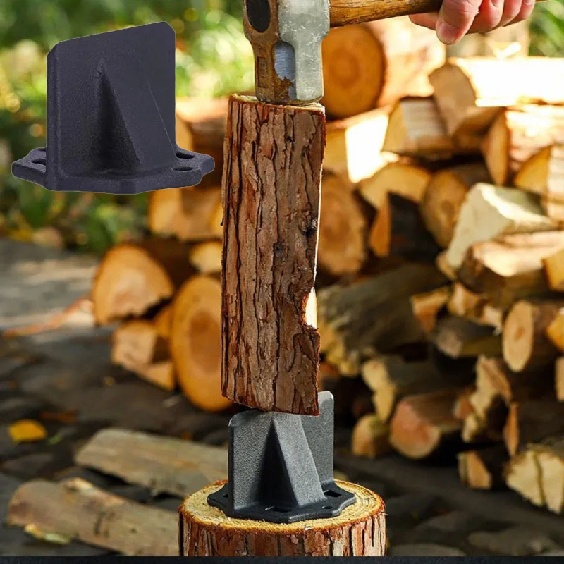 Firewood Kindling Splitter Efficient Firewood Cutting with Bag Portable Perfect for Camping and Outdoor Firewood Preparation