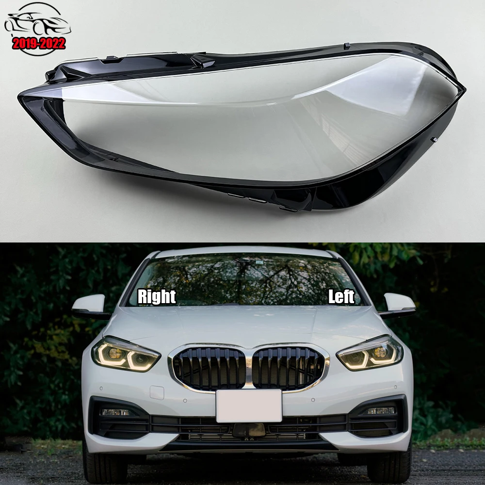 

For BMW 1 Series Hatchback F40 2019-2022 Car Accessories Headlamp Cover Transparent Lampshade Headlight Shell Plexiglass