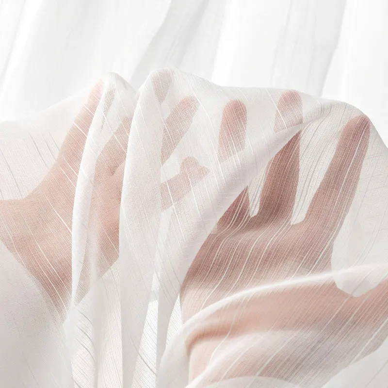 

Modern White Tulle Curtain Sheer Linen Curtains For Living Room Bedroom Kitchen Voile Tulle Sheer Curtain Window Treatment Blind
