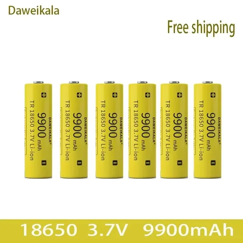 

18650 3.7V 9900mAh Li-ion Battery - High Capacity Rechargeable for Flashlights/Torches/Headlamps | Long Runtime & Durable