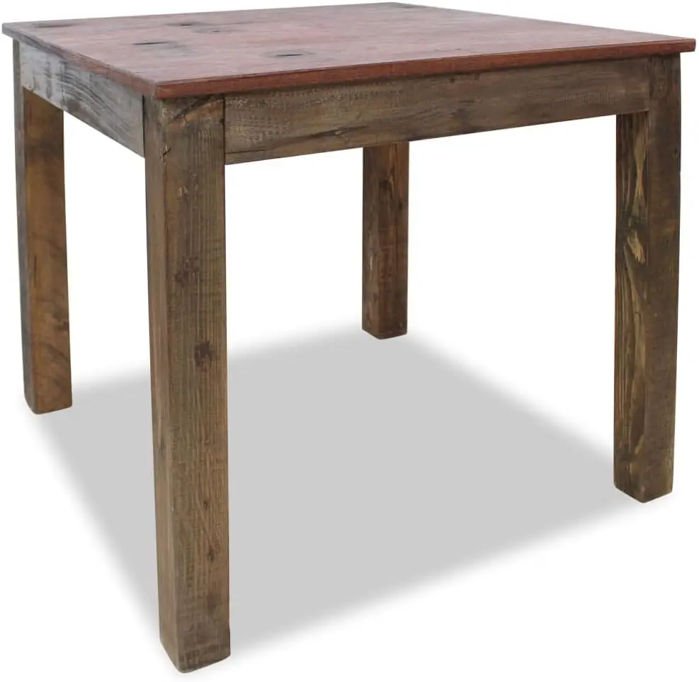 Mesa moderna para cocina y comedor, escritorio para juegos, mesas para sala de estar, mesa de comedor de madera maciza reciclada