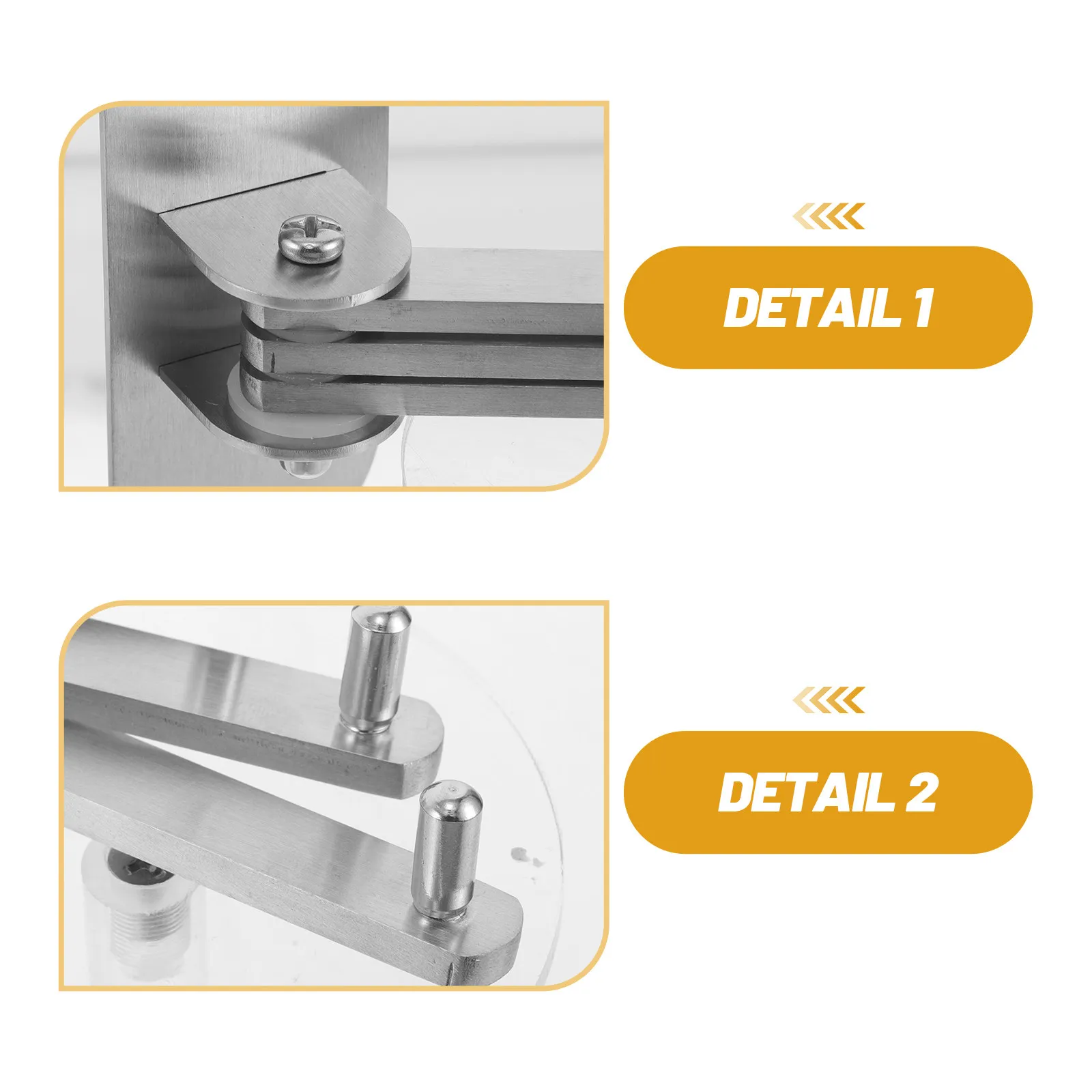 Stainless Steel Swivel Towel Hook Triple Arms Heavy Duty Foldable Bathroom Robe Hook No Drill Adhesive Wall Mount for Kitchen