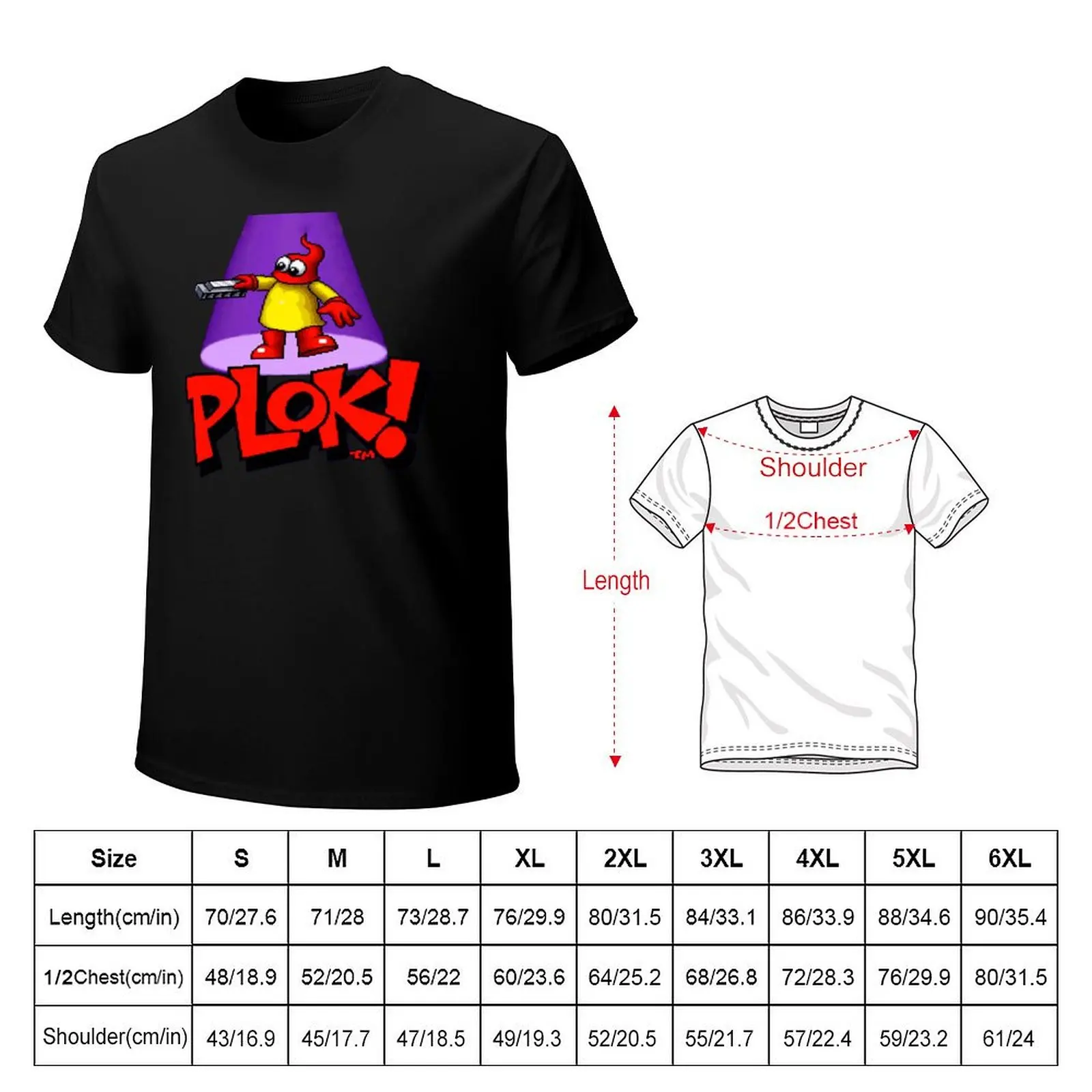 Plok HD Title Screen T-Shirt Soft Stretch Short Sleeve Top