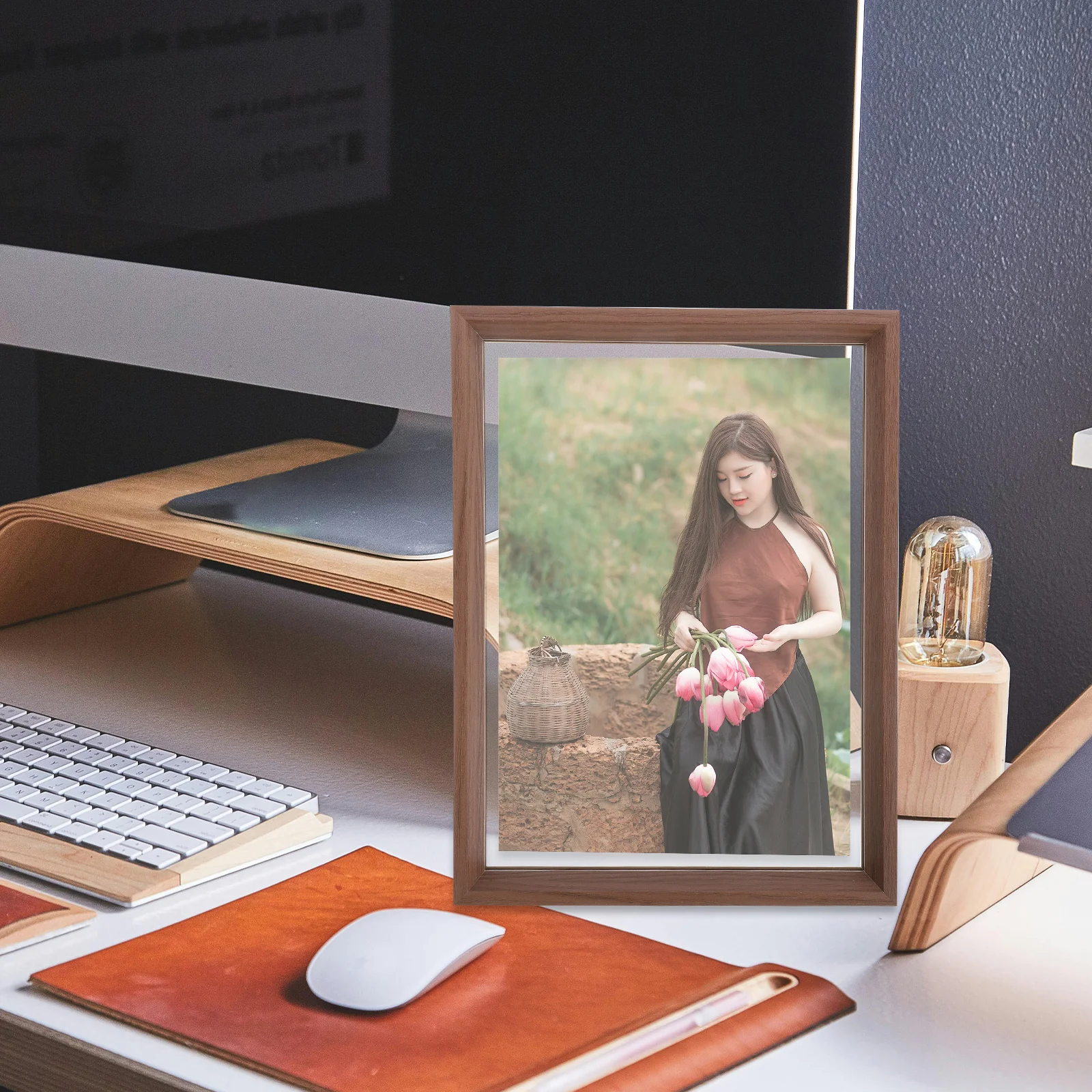 

Transparent Double Side Photo Frame Desktop Picture Display For Home Office Bedroom Decor Acrylic Photograph Holder