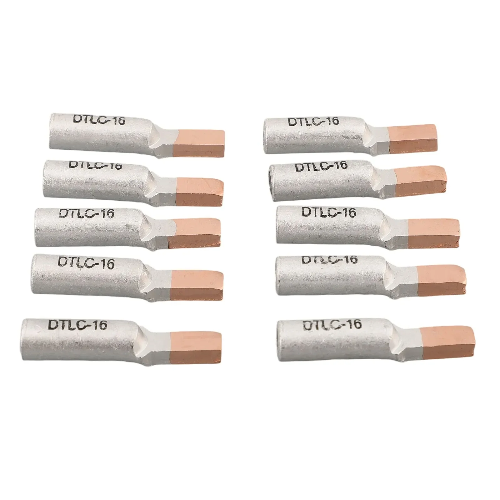 10 Uds terminales de aluminio y cobre DTLC-16 terminales de engarzado de Cable conector de Cable para varios disyuntores piezas de repuesto