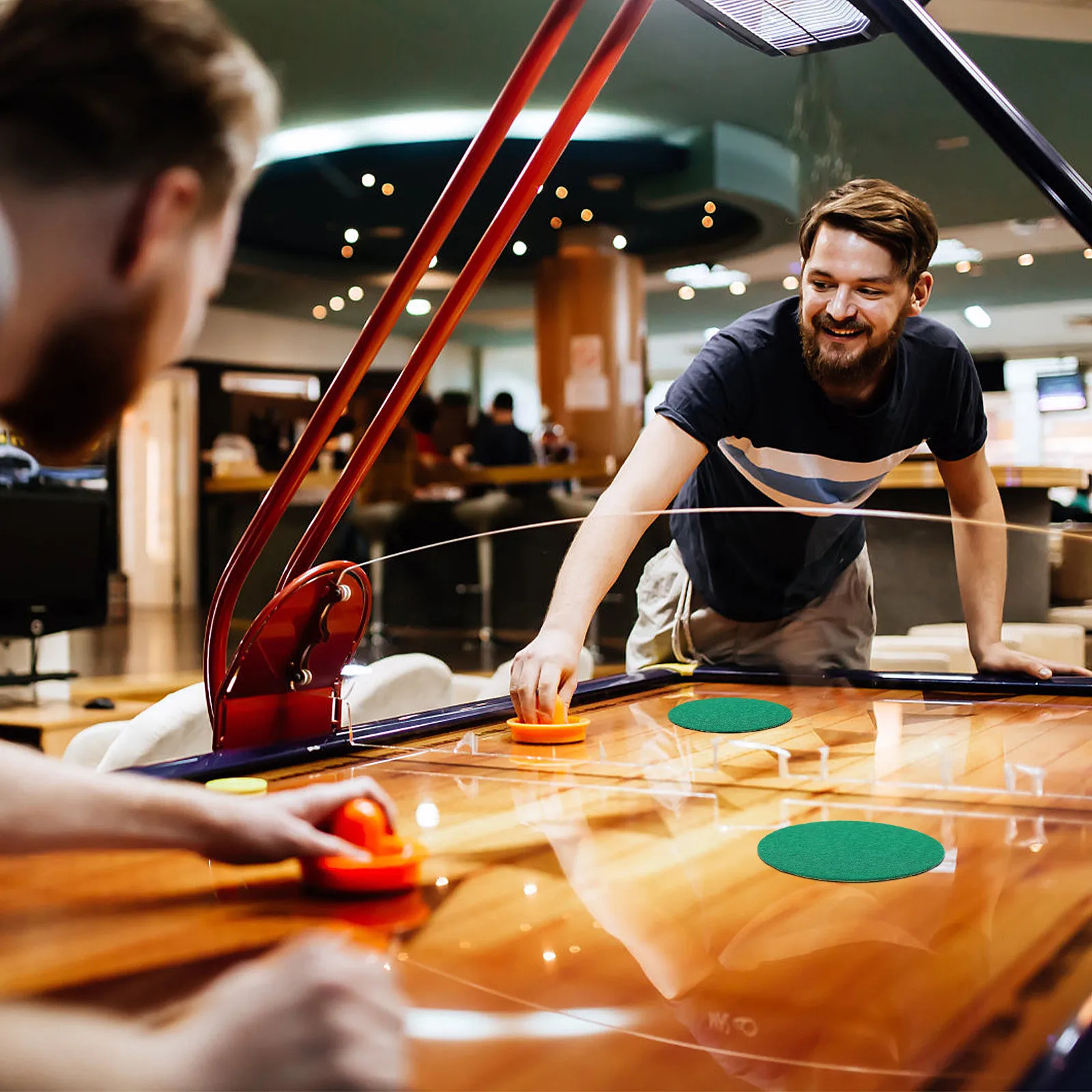 

Набор из 10 накладок для аэрохоккея, универсальные, для пушеров и клюшек, из высококачественного полиэфирного волокна, для интенсивной игры в настольный хоккей