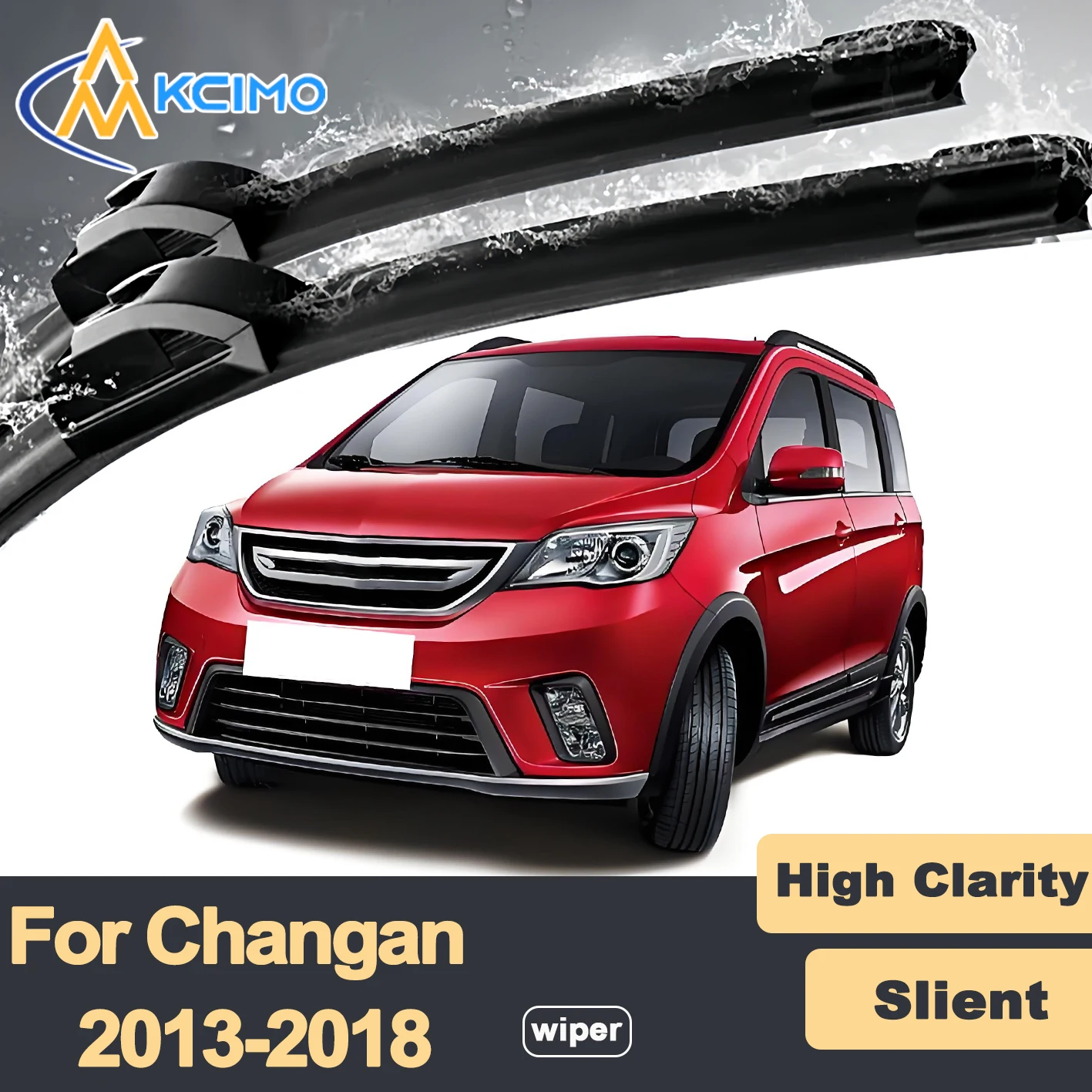 

Premium Rubber Durable Silent Windshield Wiper Blades 2pcs for Changan Eulove 2013-2018 Front Wiper Blades Set