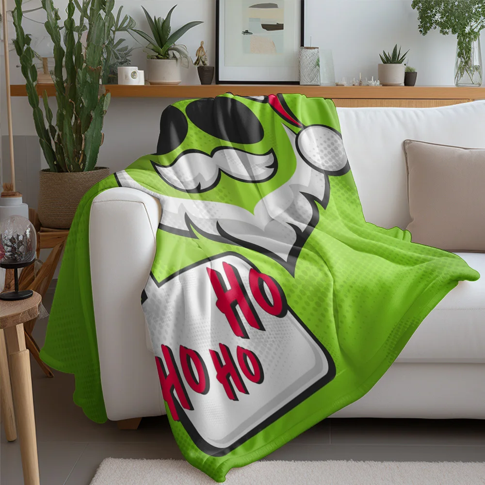 TU Flannel Throw Blanket Cozy Soft Warm Home Decor Christmas Gift Farmhouse Decor Bedspread Couch Cover Living Room Throw