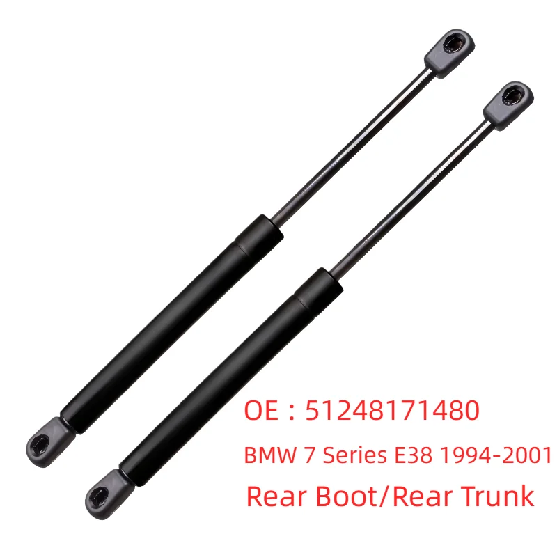 2Pcs Rear Trunk Damper Support 51248171480 51248172845 8171480 For BMW 7 Series E38 1994  - 2001 Saloon Gas Springs Lifts Struts