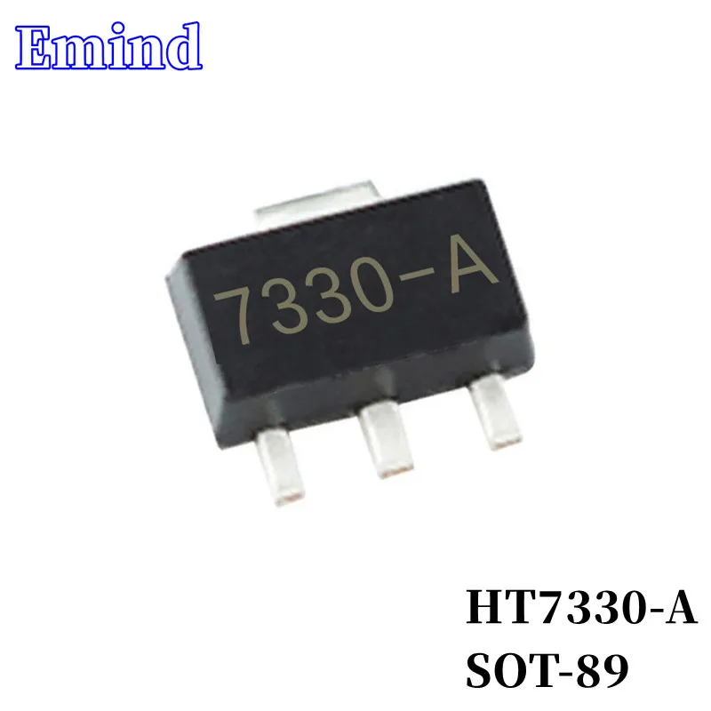 

100/200/500/1000/2000Pcs HT7330-A 7330-1 LDO SMD Low Dropout Regulator SOT-89 Low Power 3-terminal Regulator