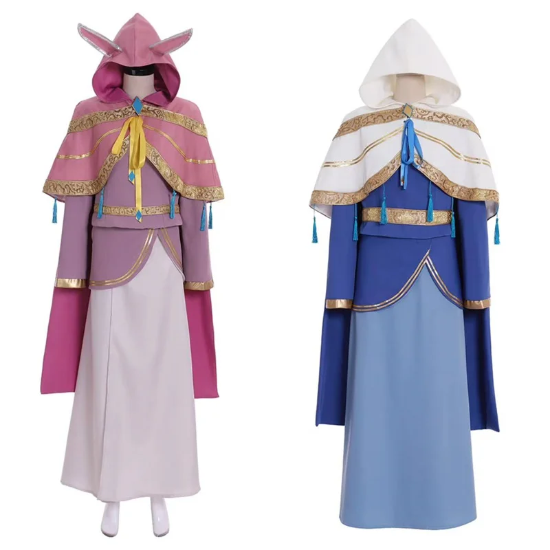 Kingdom Hearts Invi Ava Cosplay Costume Pink   Blue Dress Uniform Suit Full Set  Halloween Carnival Party Outfit