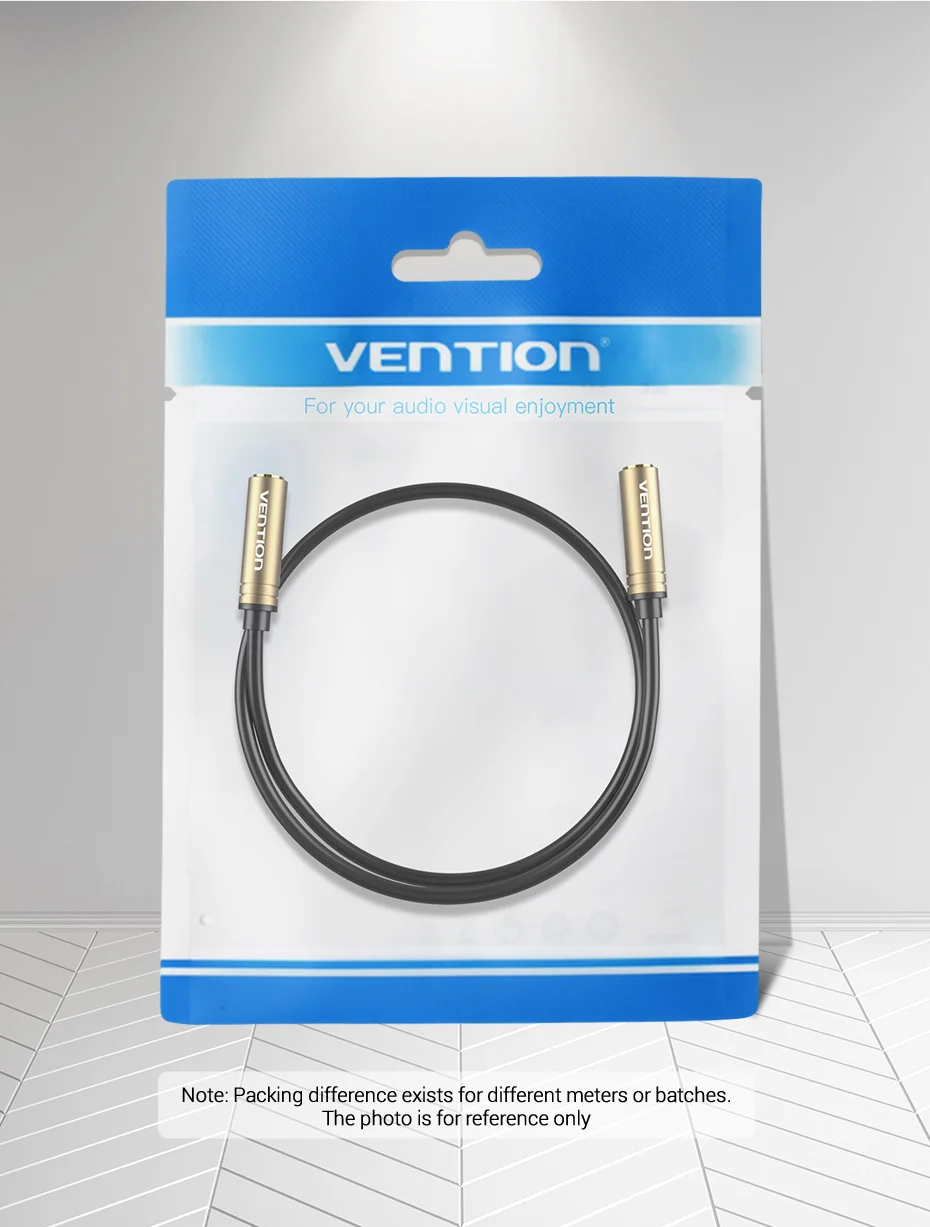 Vention Jack 3,5 mm Buchse auf Buchse Stereo-Audiokabel, vergoldetes Aux-Verlängerungskabel für Kopfhörer, Laptop, Telefon, PS3, Aux-Kabel – Detail 10