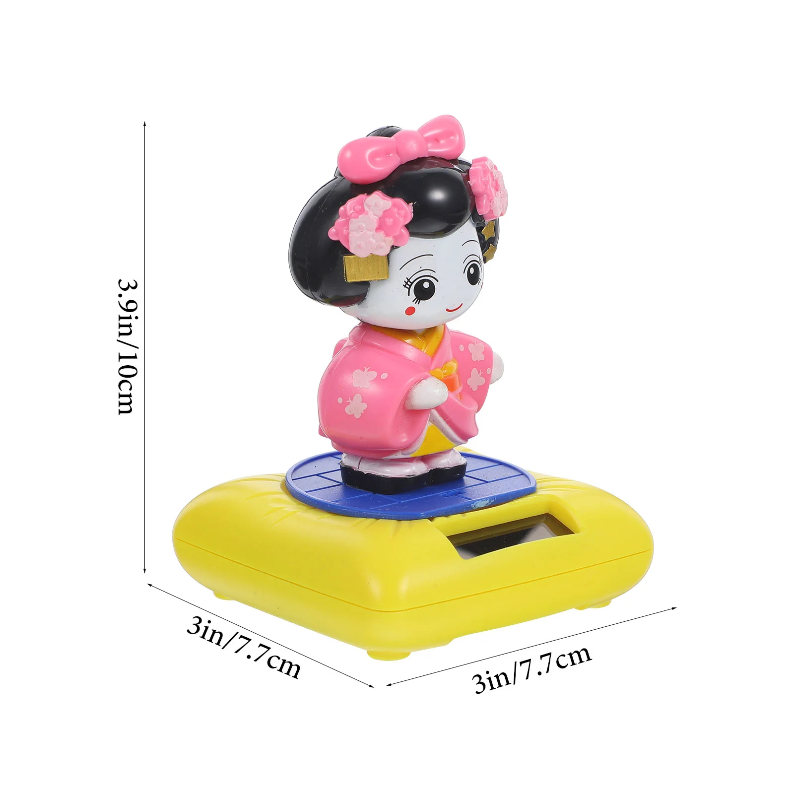 Figurina Kimono che scuote il PC Simpatico squalo Giocattolo Decor Alimentato ad energia solare Nodding Naments Pratico piccolo plastica