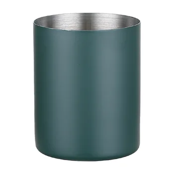 Dairesel kalemlik Paslanmaz Çelik Metal Masaüstü Süs İskandinav Kırtasiye Kalem Ekleme Altın Vazo Makyaj Fırça saklama kutusu