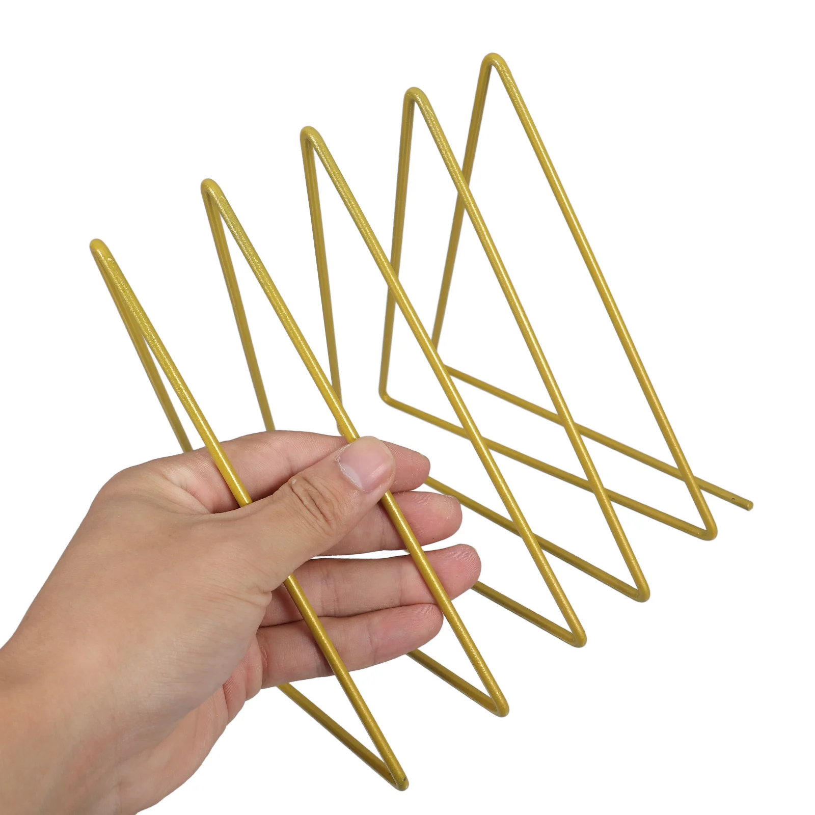 Triângulo estante organizador de metal desktop arquivo titular para escritório escola uso doméstico elegante nordic acessórios mesa desordem livre