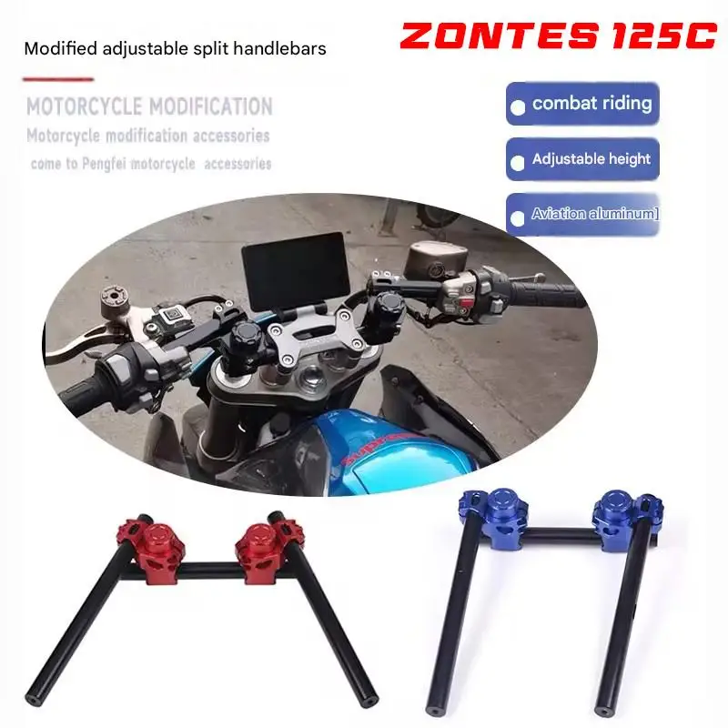 For ZONTES 125C modified split handlebars for 125 C adjustable handle