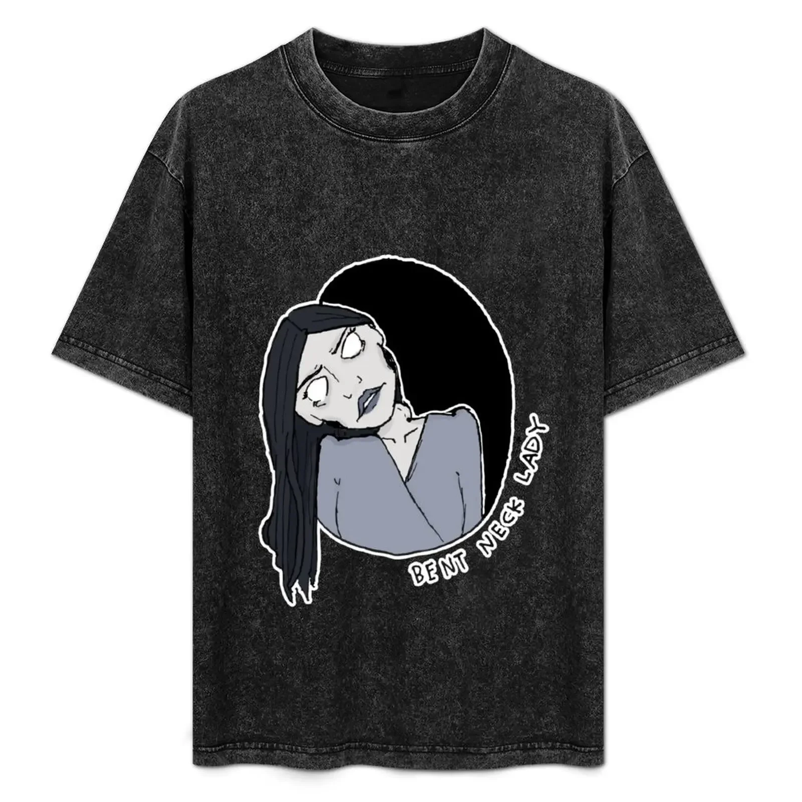 

The Bent Neck Lady T-Shirt Essential Solid Color T-Shirt
