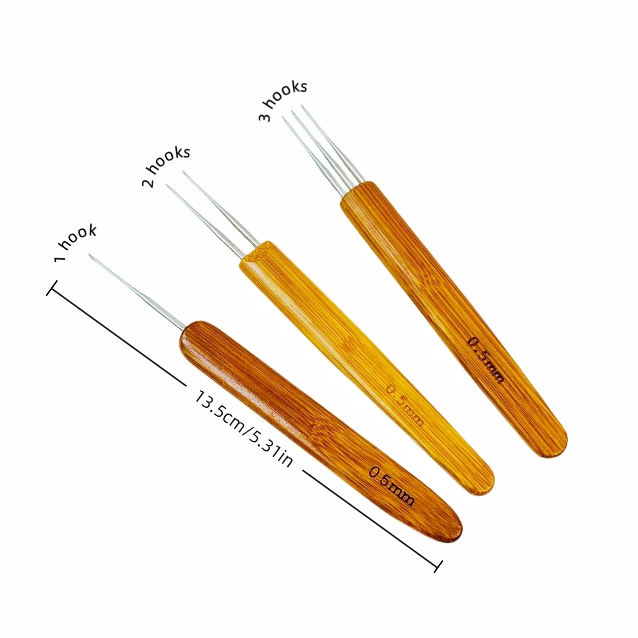 

0.5Mm 0.75Mm Dreadlock Needle Crochet Hook For Dread Hair Dreadlocks Accessories Hook Needle For Crochet Braids Hair Tools