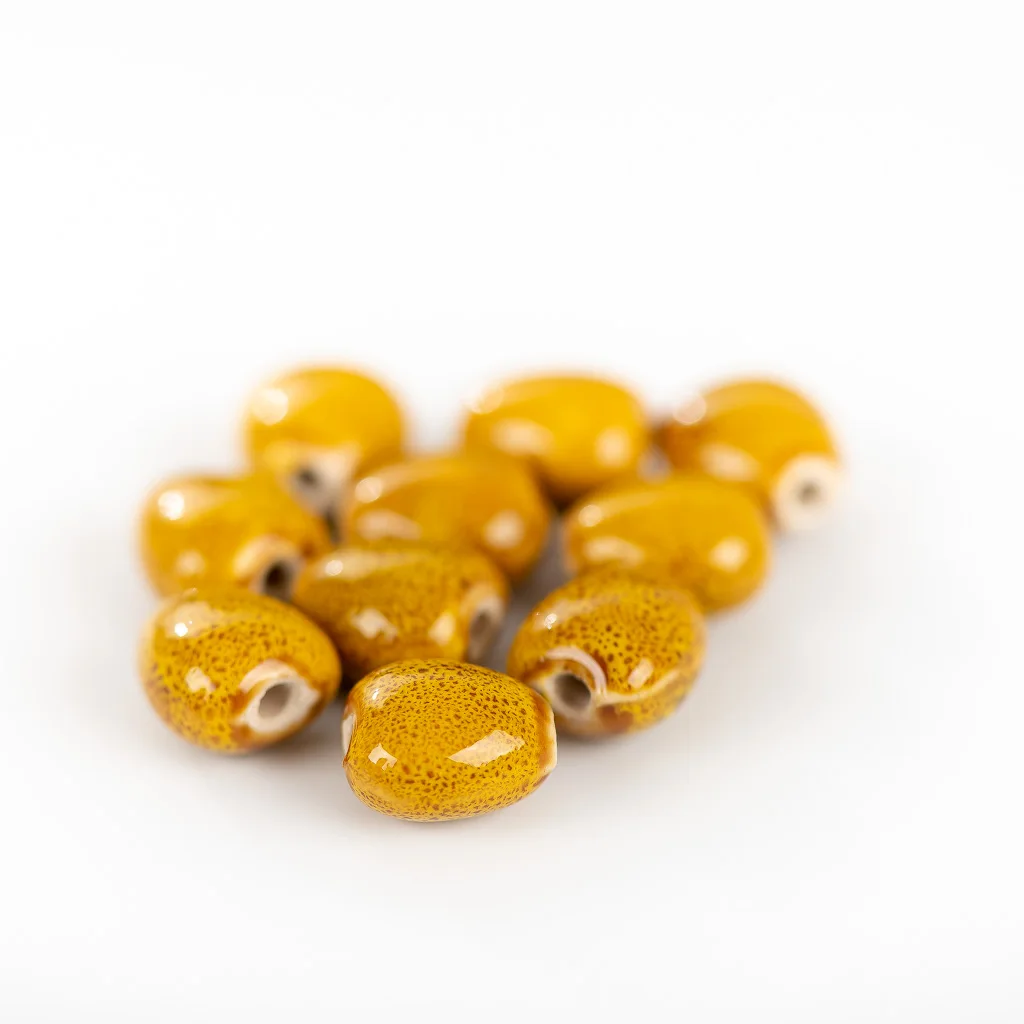 12 #20 pz 12 #10 pz a forma di cuore perline in ceramica fai da te promozione fatta a mano gioielli e accessori perline in ceramica # IY202