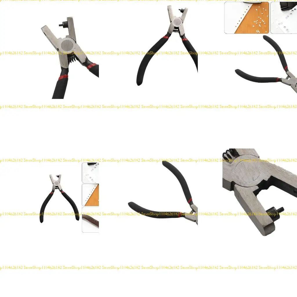 

Q2Q4 2mm Diameter Handheld Metal Hole Puncher Pliers for Jewelry Label Leather Belt Watch Bands Shoes Purse Crafting Project