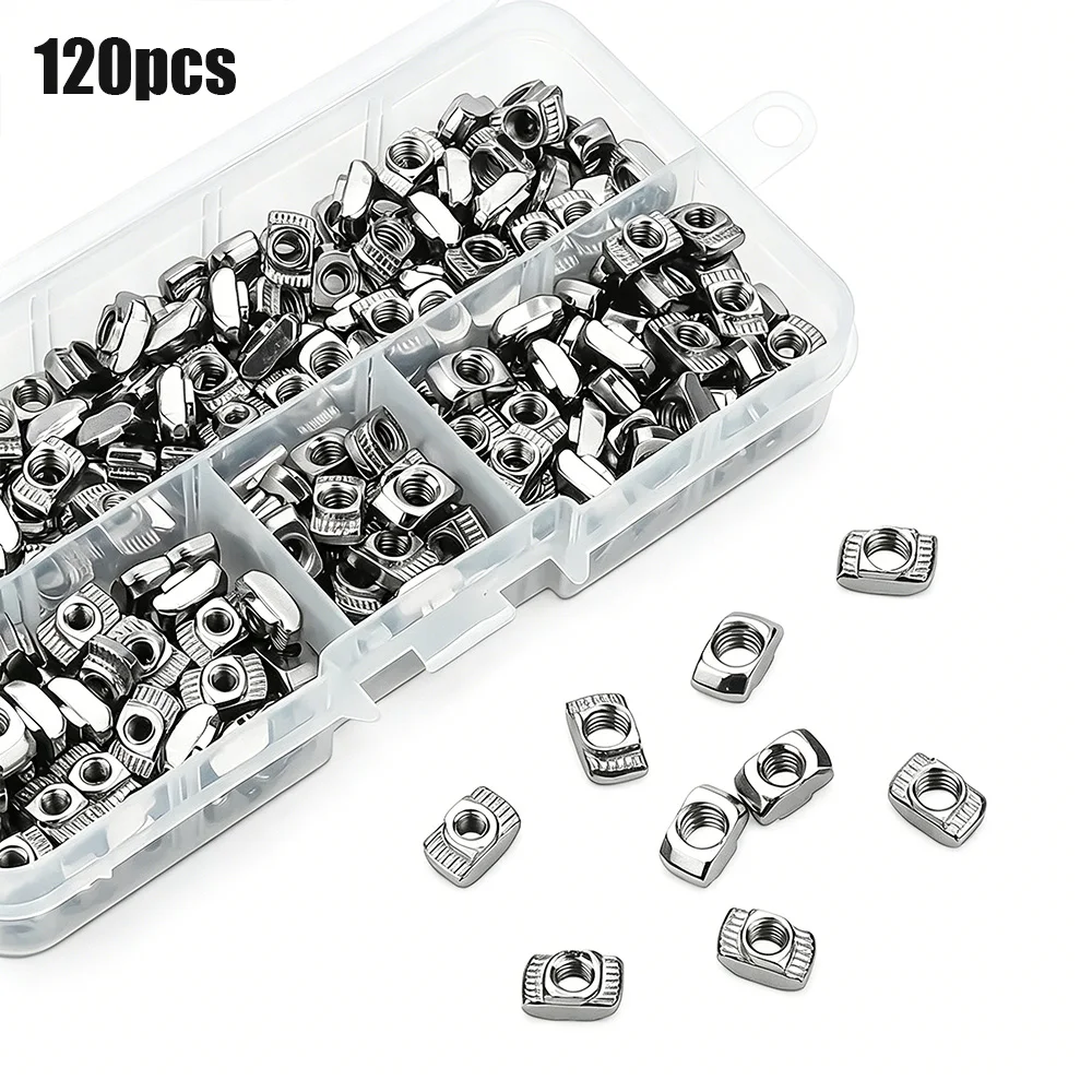 150 pieces of 2020 European Standard Aluminum Profile T-Slot Nuts, M3/M4/M5 sizes, for aluminum alloy frame assembly projects