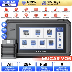 Global Version MUCAR VO6 OBD2 Scanner 32GB All Systems Diagnostic 28 Reset Auto VIN EPB/BMS/SAS/ABS Sevice Lifetime Free Update