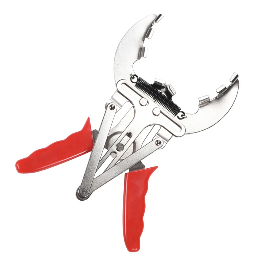 

Piston Ring Removal Pliers Ratchet Remover Engine Car Expander Red Quick Installer Tool