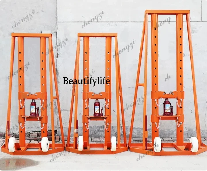 AB AB02  electric power hydraulic porous electrical cable pay-off frame Fiber optic portal tray frame Small spiral pay-off brack