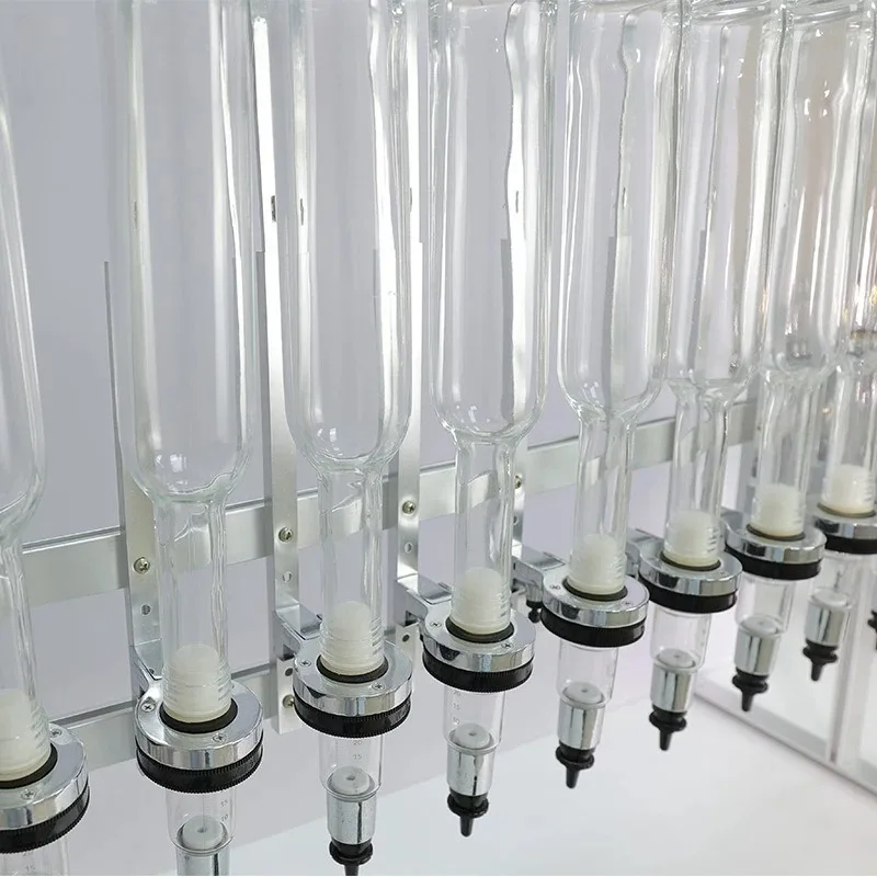 12-Head Perfume Dispenser Wall Mount, Bulk Refillable Glass Display Rack for Essential Oils