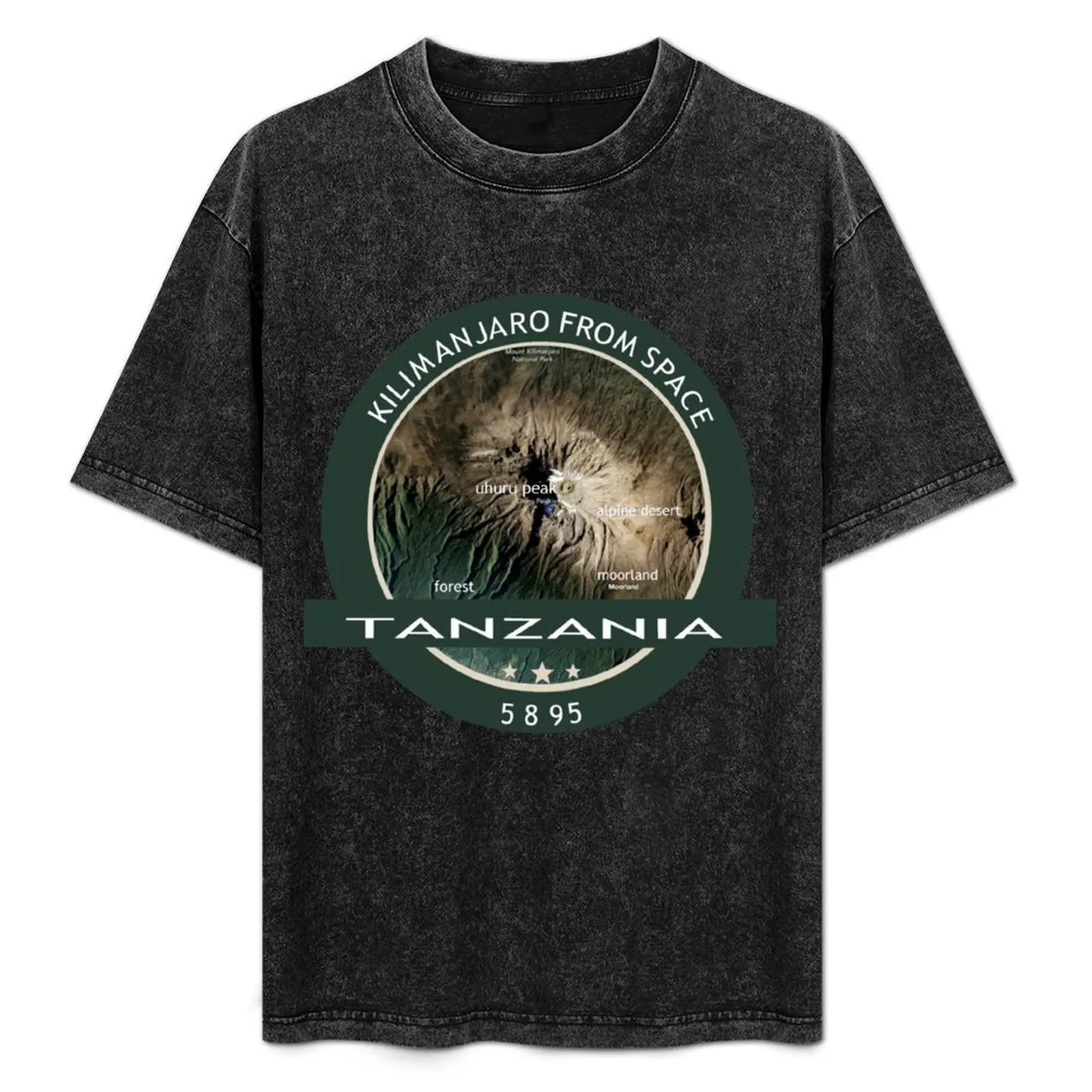 

Mountain kilimanjaro from space/kilimanjaro photograph from space T-Shirt Plus Size Workout Short Sleeve Top