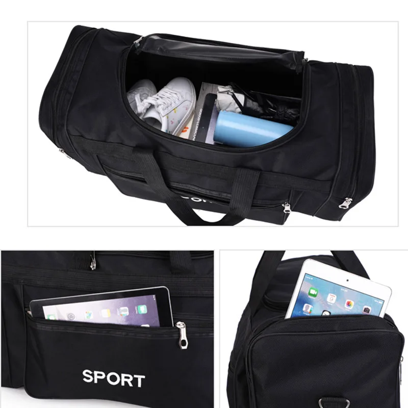 Grande capacidade sacos de ginásio esporte dos homens gadgets fitness yoga ginásio saco mochila ginásio pacote para treinamento viagem sporttas sportbag duffle sacos