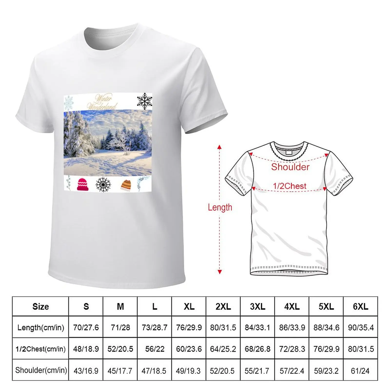 Winter Wonderland T-shirt anime new edition mens graphic t-shirts hip hop