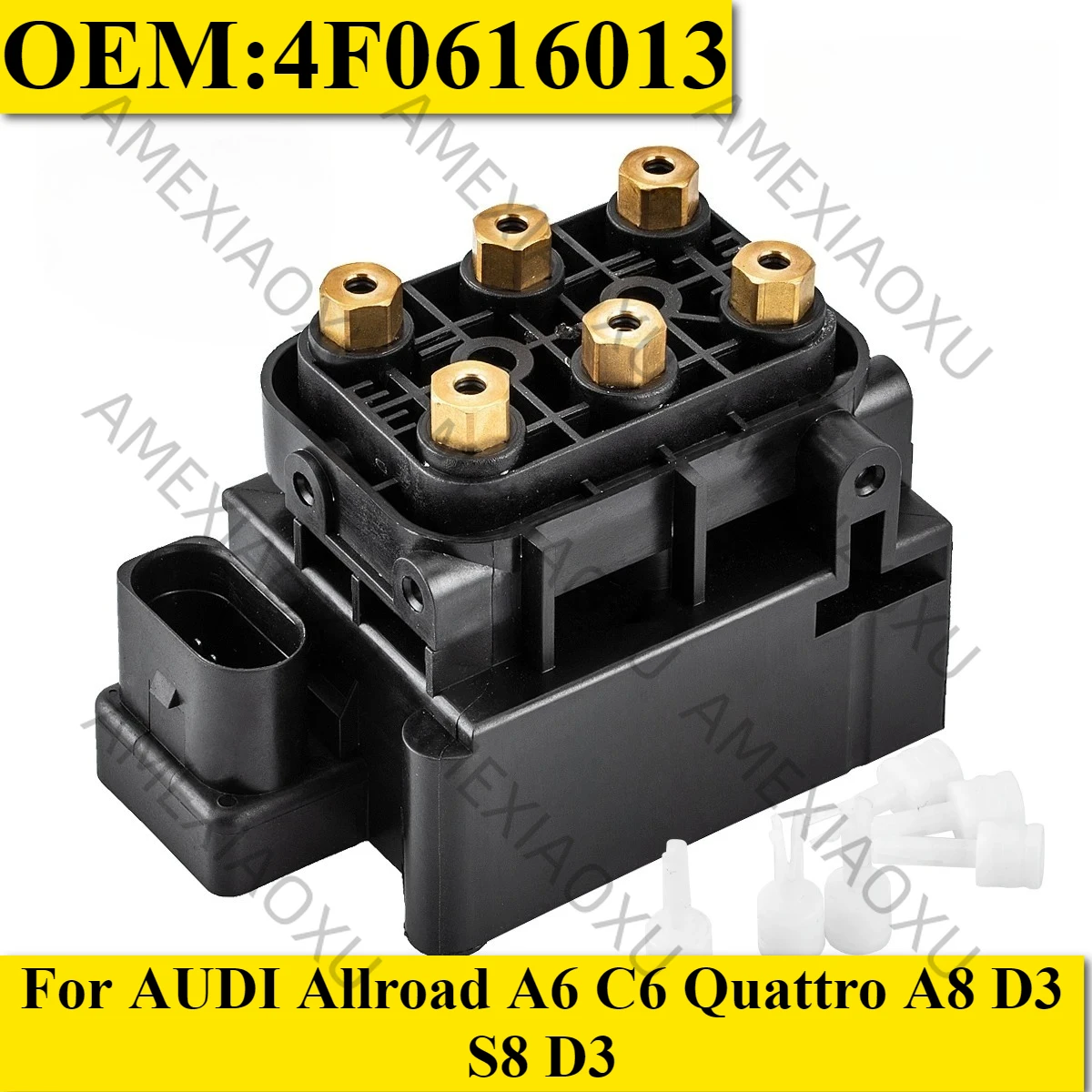 OEM:4F0616013 For AUDI Allroad A6 C6 Quattro A8 D3 S8 D3 Air Suspension Compressor Solenoid Valve AMEXIAOXU