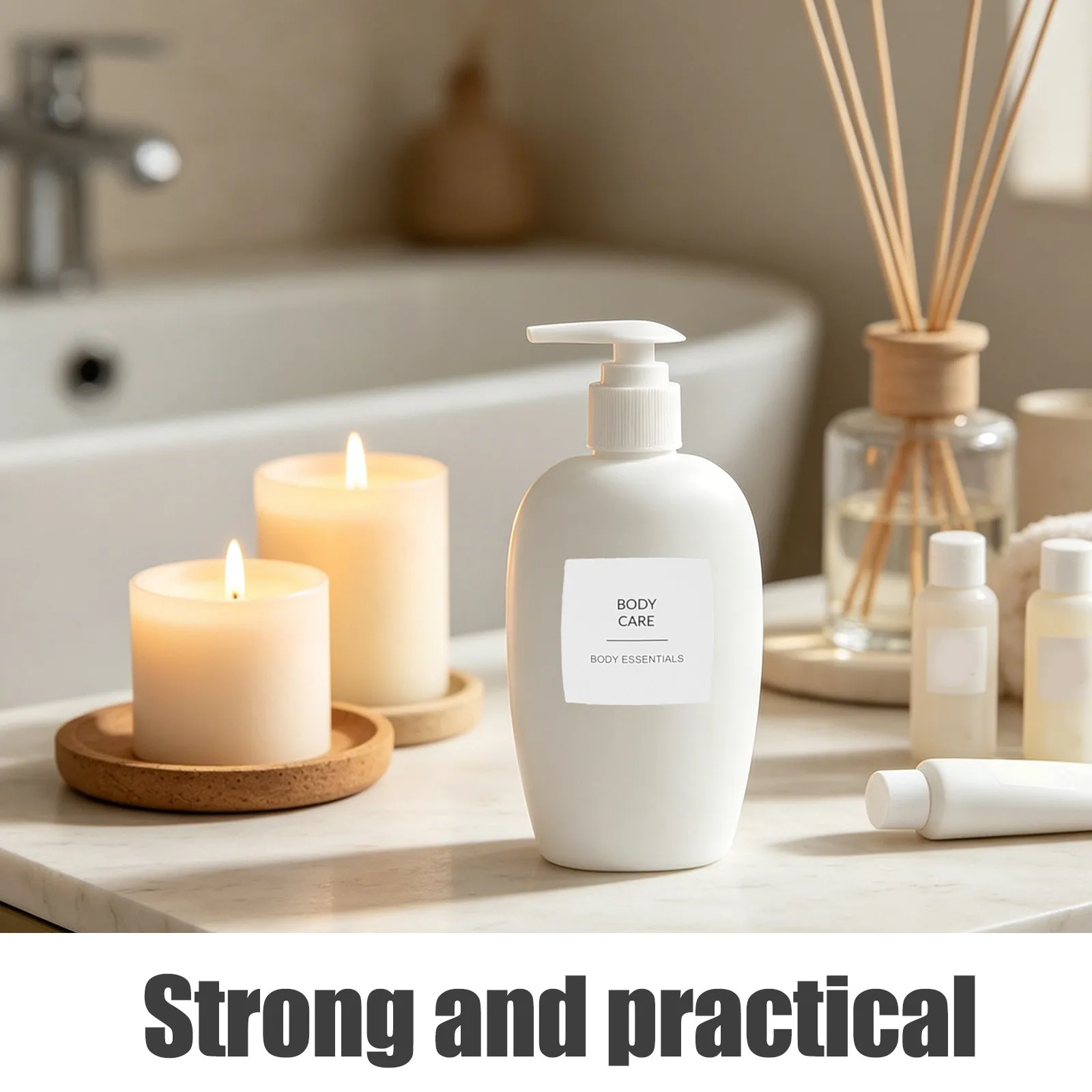 

2 Sets Toiletry Bottle Labels Waterproof Tags Peel To Stick Decal For Hand Shampoo Decals Body Bathroom Makeup Skin Care
