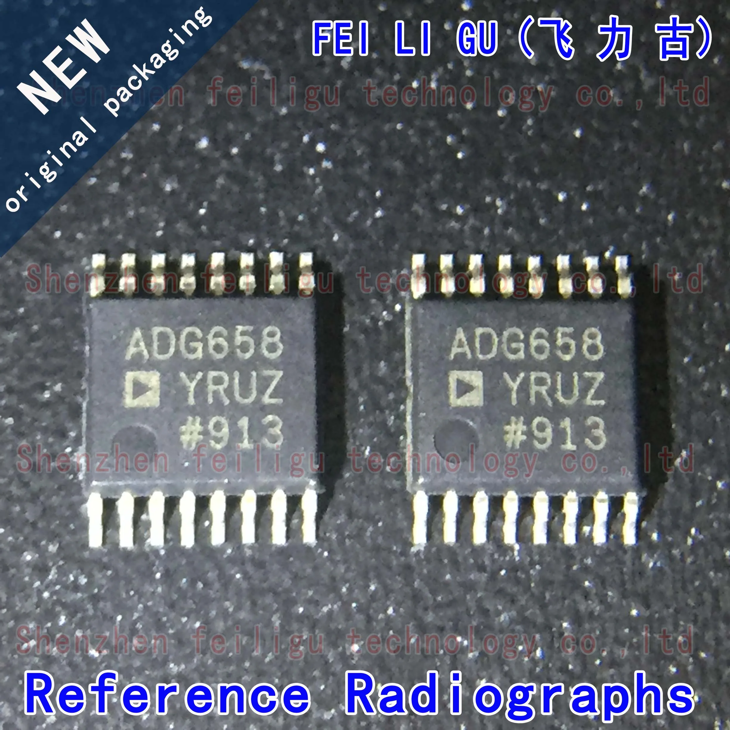 1/10/30Pieces 100% New original ADG658YRUZ-REEL7 ADG658YRUZ ADG658YRU ADG658 Package:TSSOP16 Analog Switch/Multiplexer Chip