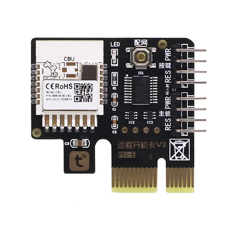 Smart-Tuya ordinateur interrupteur de réinitialisation de l'alimentation carte PCIE ordinateur à distance carte de démarrage APP télécommande pour Google Home/Amazon Echo