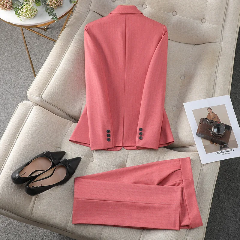 Professional Suit Set for Women Fashionable Elegant Formal Wear Hotel Reception Sales Office Reception Workwear2024Autumn and Wi