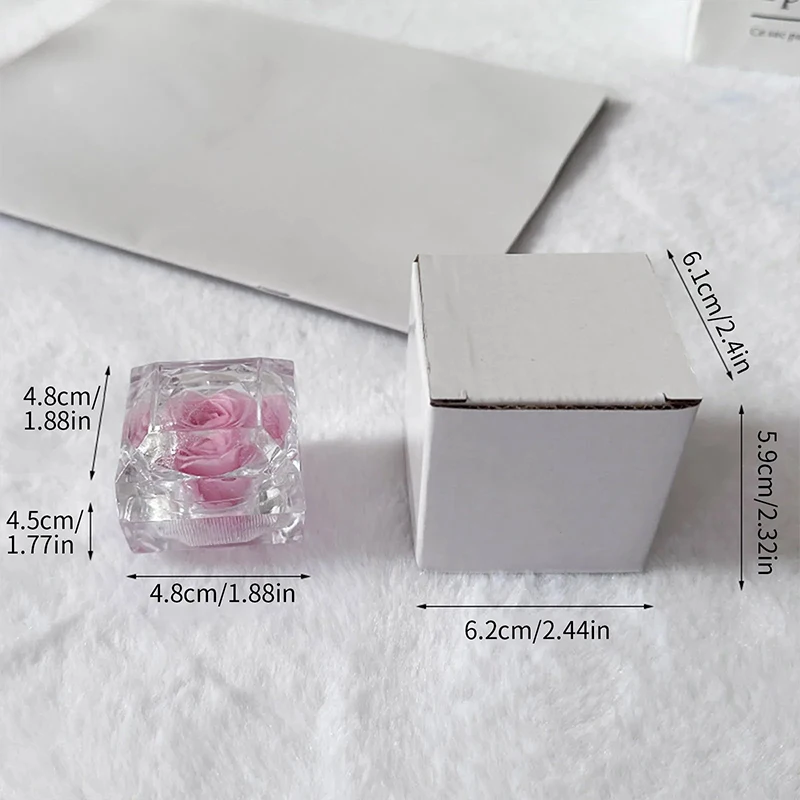 Rose Eternal Flower Acrylic Transparent Jewelry Box Packaging Box Rose Valentine's Day Birthday Wedding Party Gift Display Box image 6