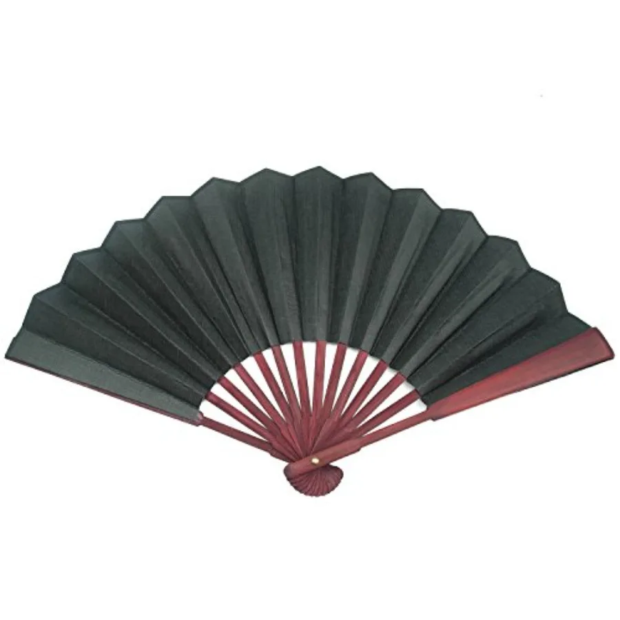 

10.4" Chinese Traditional Nylon-Cloth Handheld Folding Fan Handheld Fan for Art Drawing, Cooling, Photo Props, Dance and Decora