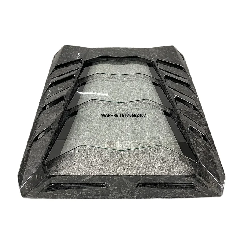 

MSY Style Carbon Fiber Rear Engine Hood With Glass for 2014-2018 Lambo Huracan LP580 LP610