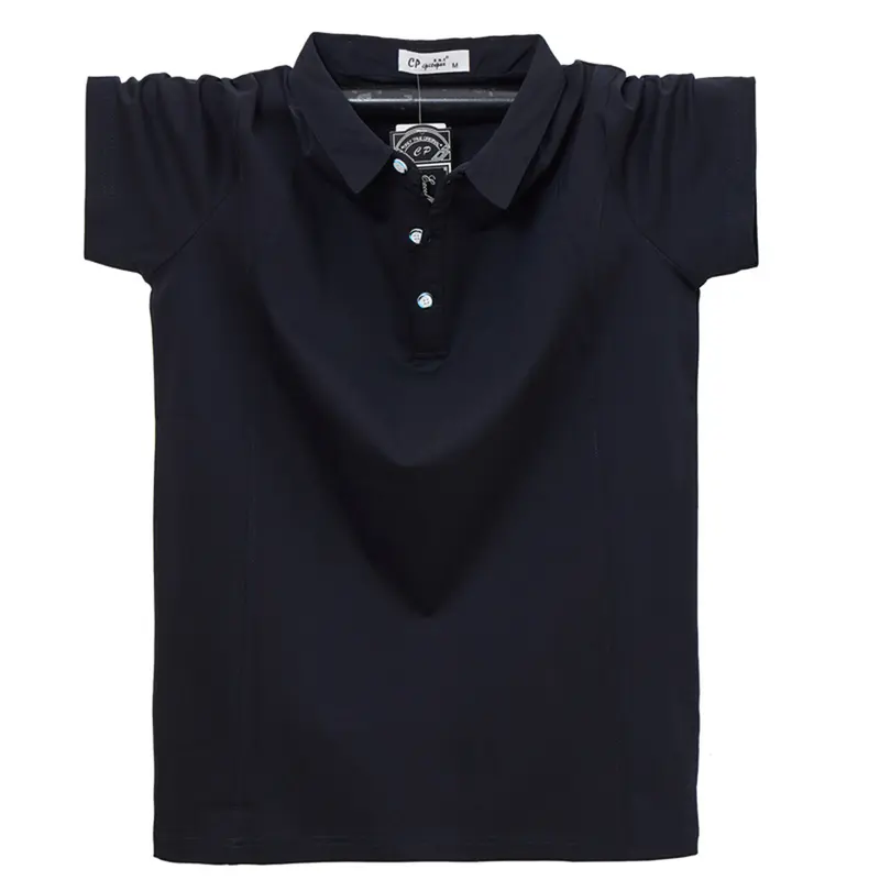 Summer Short Sleeve Polo Shirts Men Plus Size 7XL Solid Color Casual Fashion Stretch Polo Shirt Male Big Size 7XL - Image 7